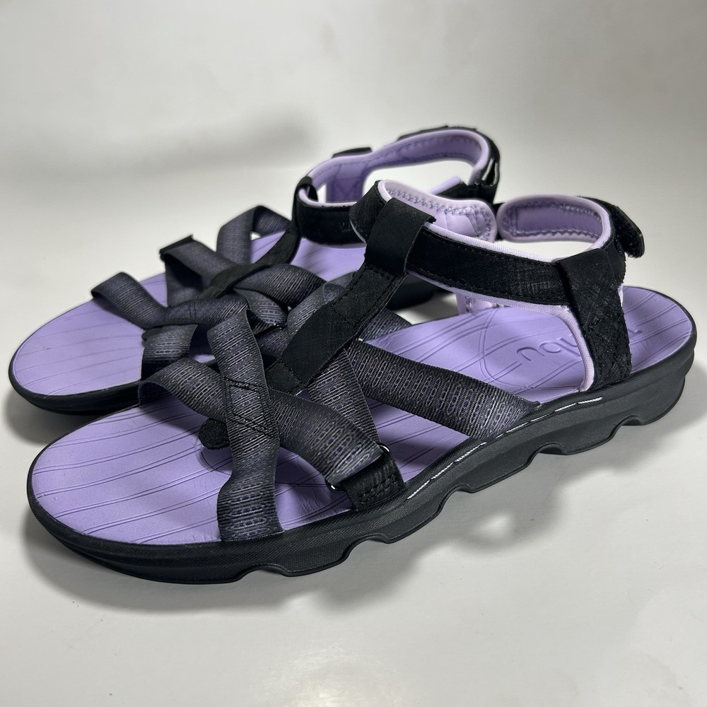 Jambu Bay Encore Water Ready Women's Sport Sandals Black Lavender Size 9.5